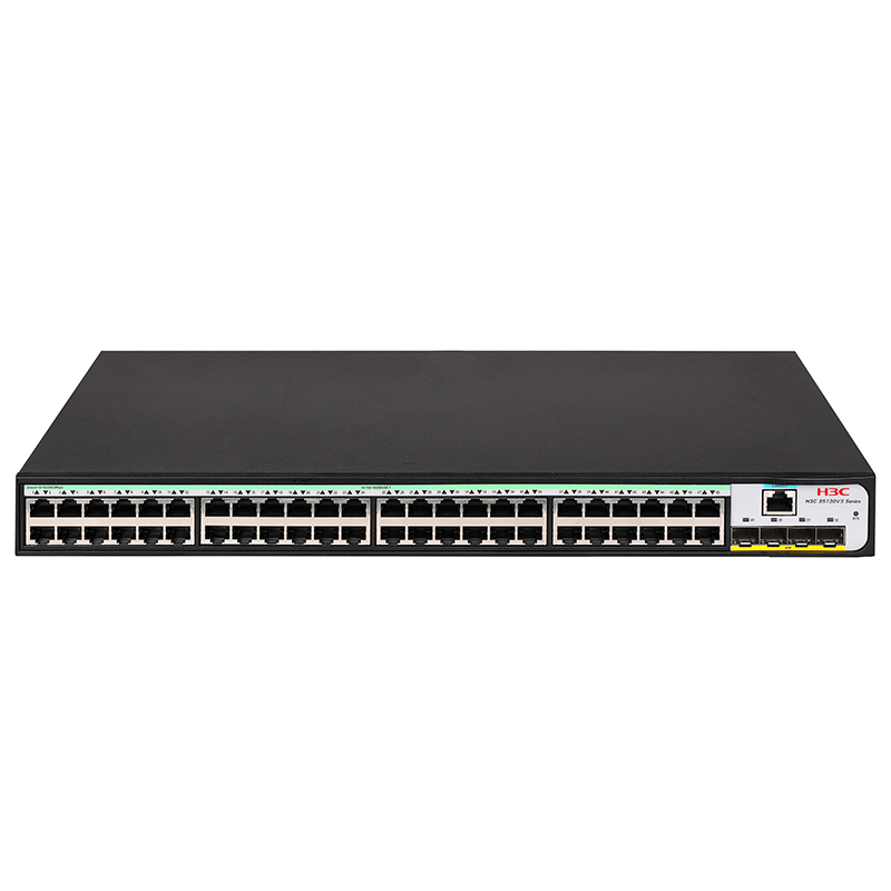 H3C S5120V3-52P-SI 48口千兆电+4千兆光纤口弱三层网管企业级交换机